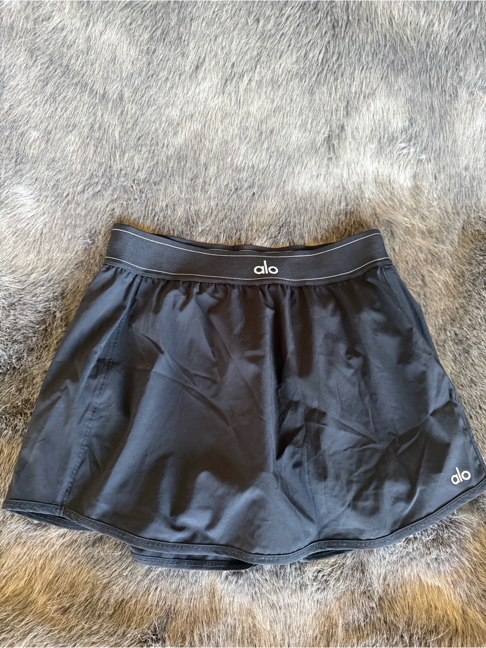 ALO Yoga Black Athletic Match Point Tennis skirt . - Picture 2 of 2